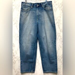 H&M Ample Loose Jeans 34W X 32L Blue Baggy Relaxed Fit 90’s Style Streetwear